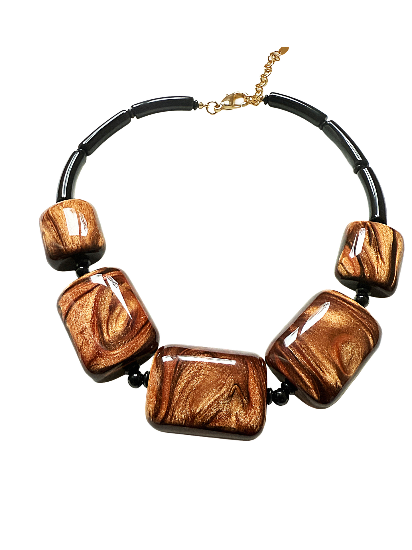 Collar corto de resinas italianas Bruna