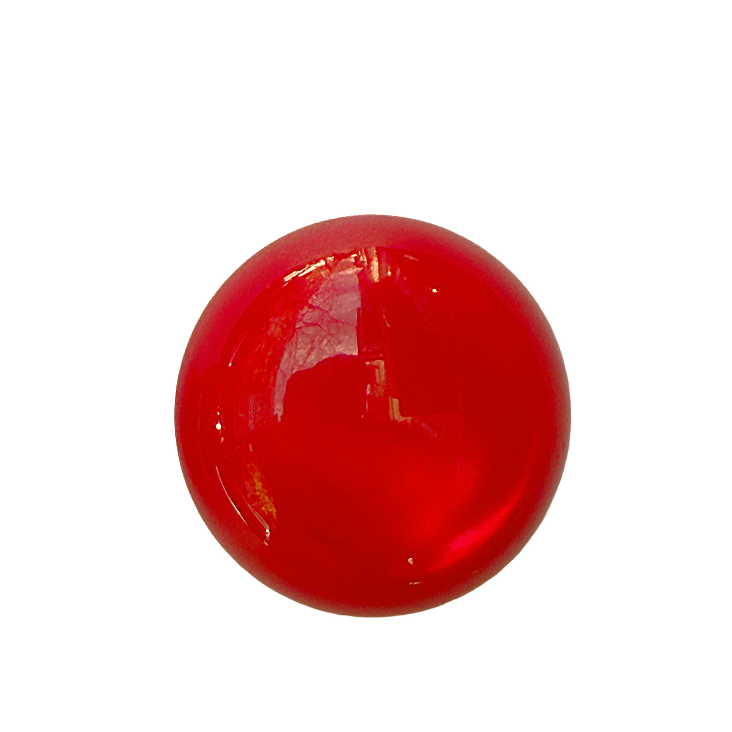 Pendientes de botón resinas rojo satinado