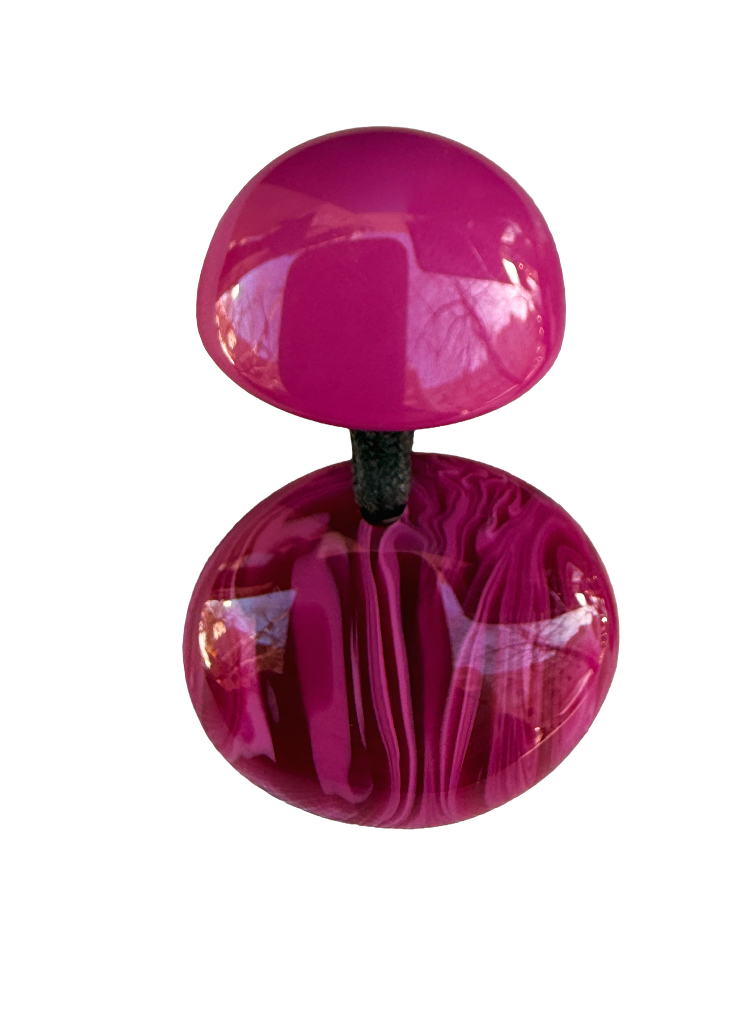 Pendientes de resina italiana fucsia – Edición exclusiva FAHOMA