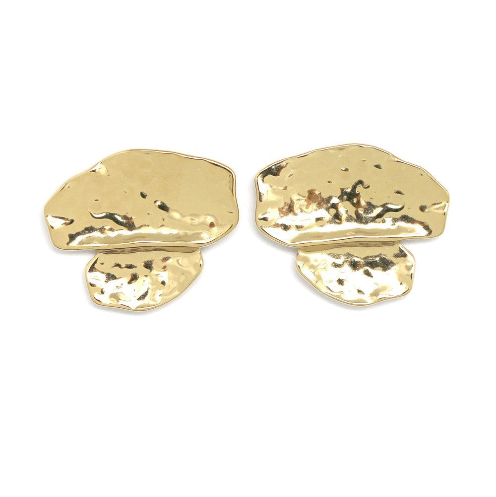 Pendientes cortos nube dorada