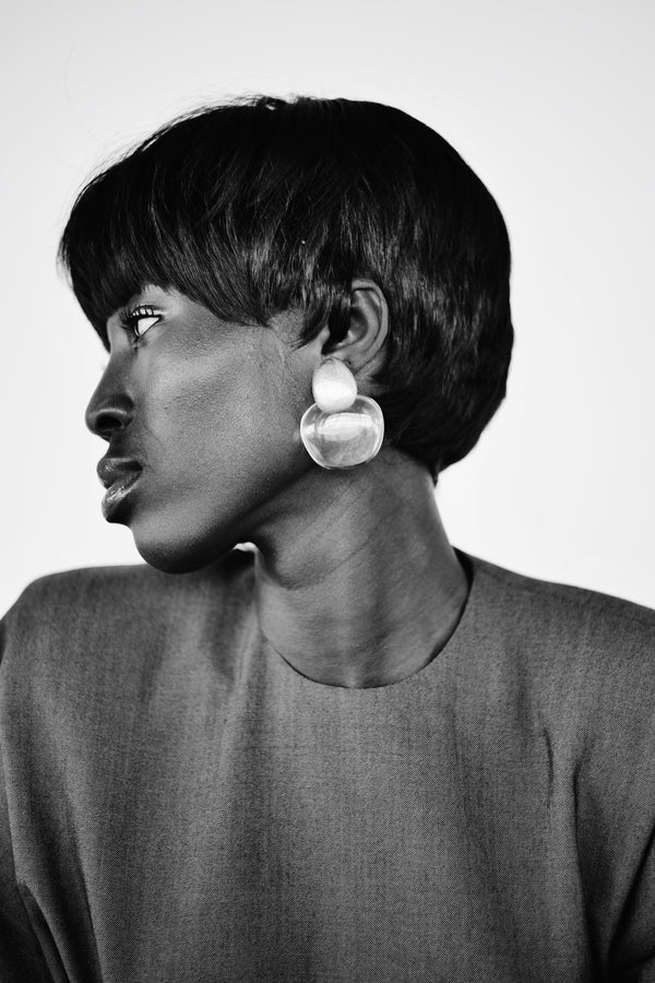 Pendientes MONIES modelo FOLIA plateados