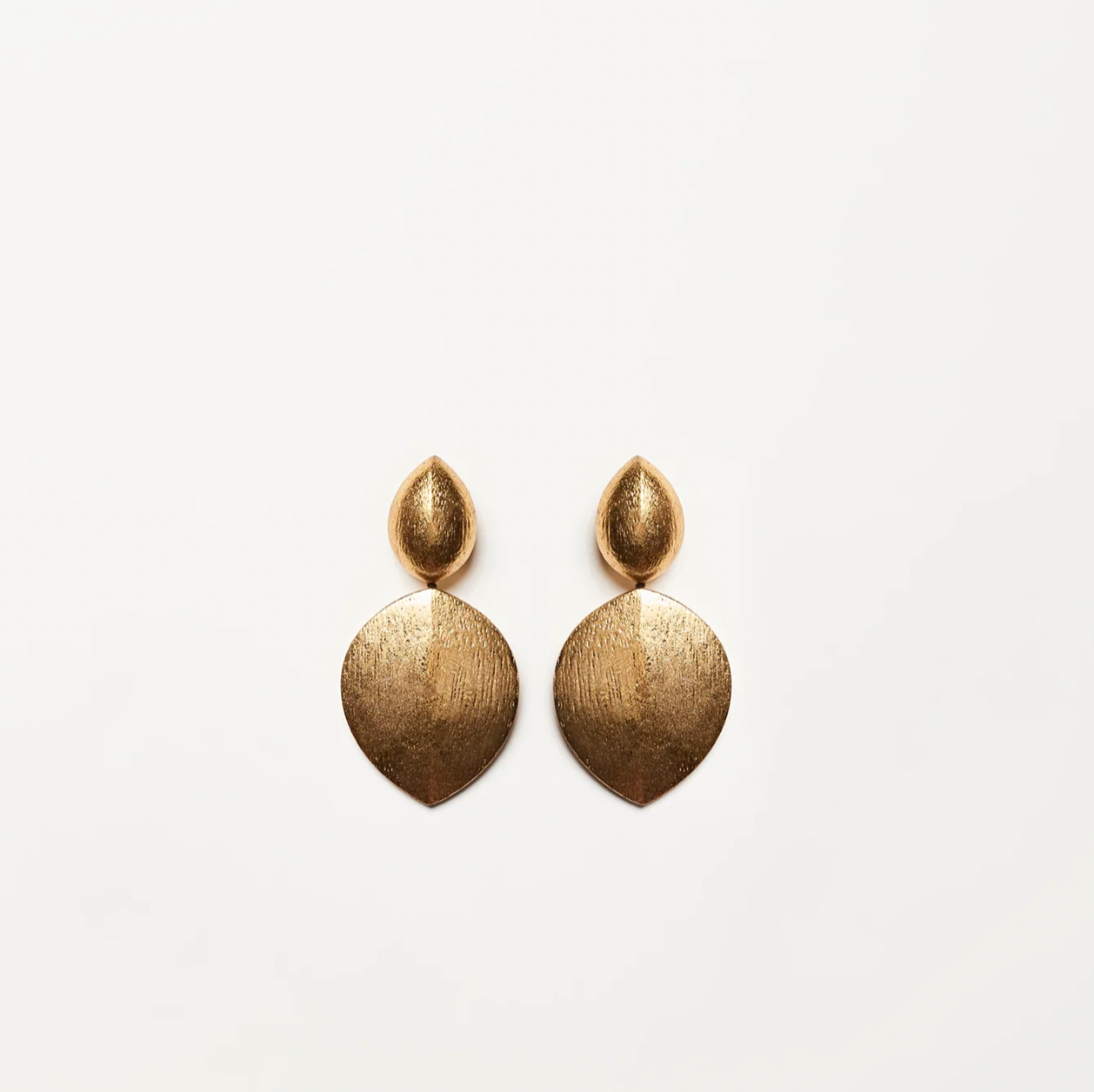 Maxi pendientes BOLOGNA en pan de oro Monies