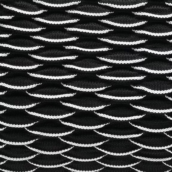 Bolso tipo clutch negro y blanco