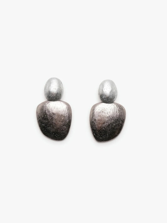 Pendientes MONIES modelo LUMA  PLATEADOS