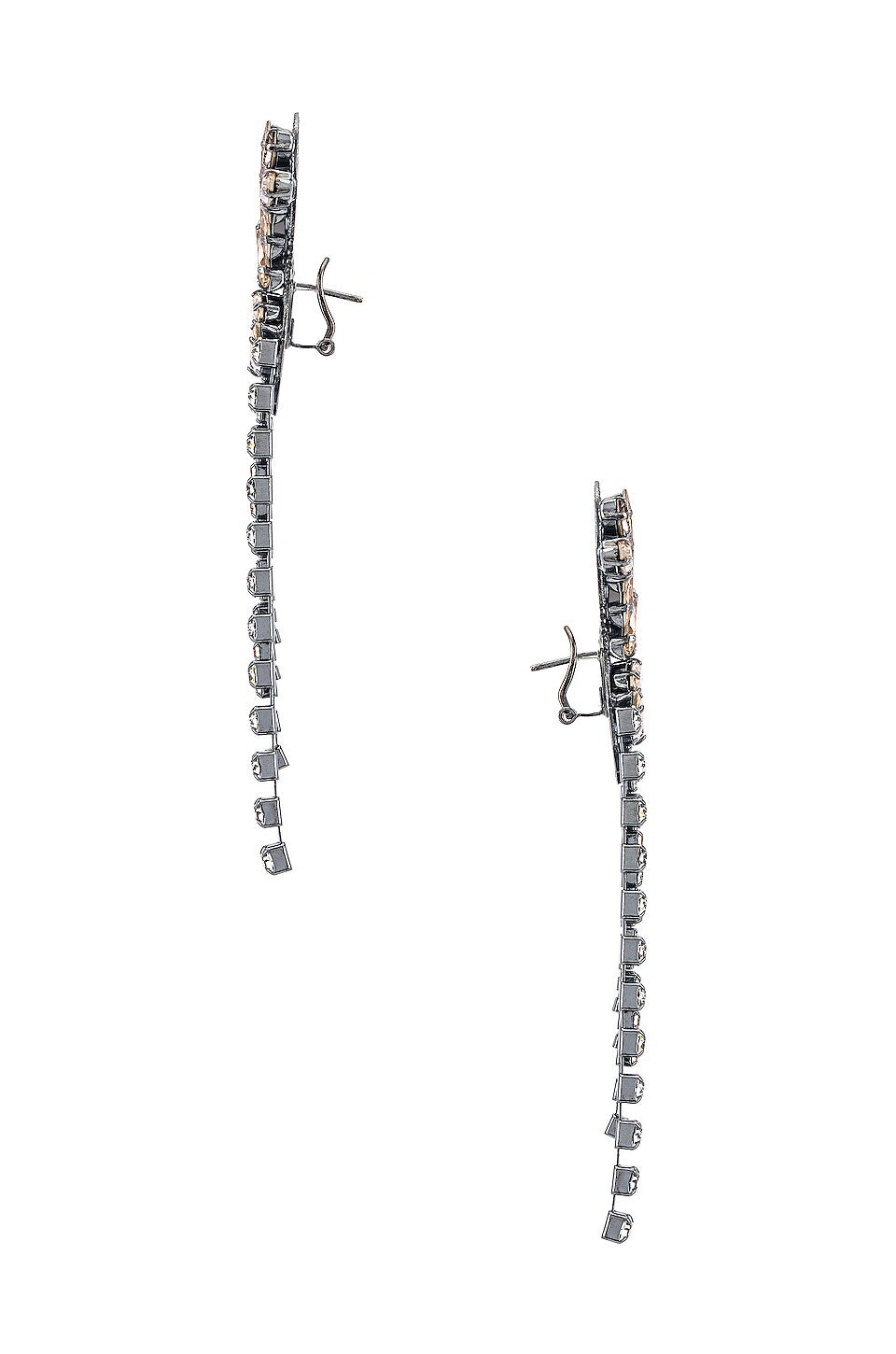 Pendientes joya  Gun Metal de acero y cristal – Made in Spain