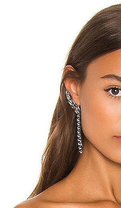 Pendientes joya  Gun Metal de acero y cristal – Made in Spain