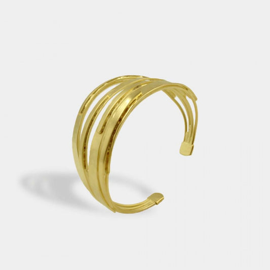 Brazalete de muñeca o antebrazo estilo griego – baño de oro 18K