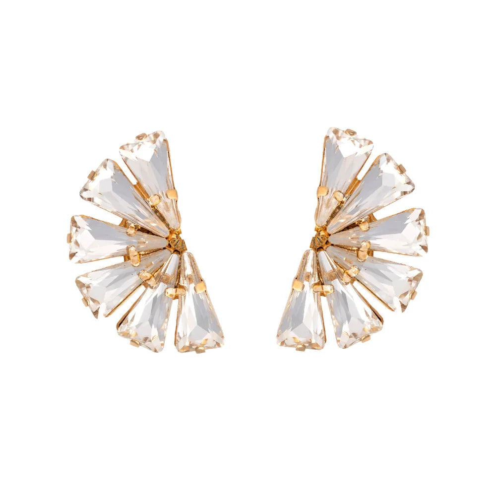 Pendientes A.H. Abanico de Cristal · Hechos a Mano en Madrid