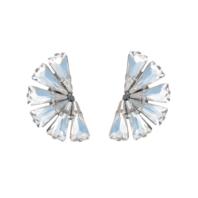 Pendientes A.H. Abanico de Cristal · Hechos a Mano en Madrid