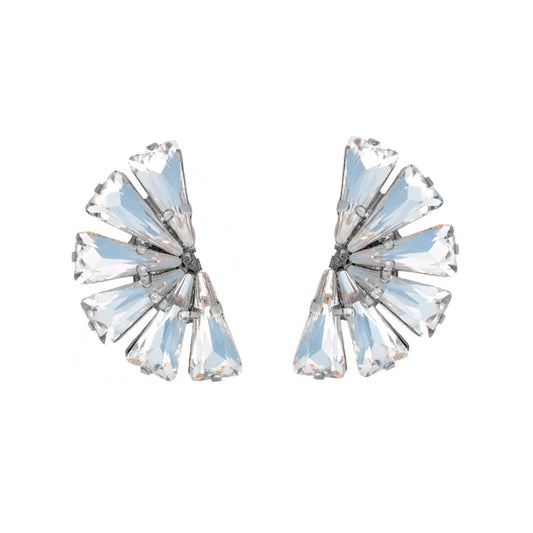 Pendientes A.H. media luna de Cristal · Hechos a Mano en Madrid