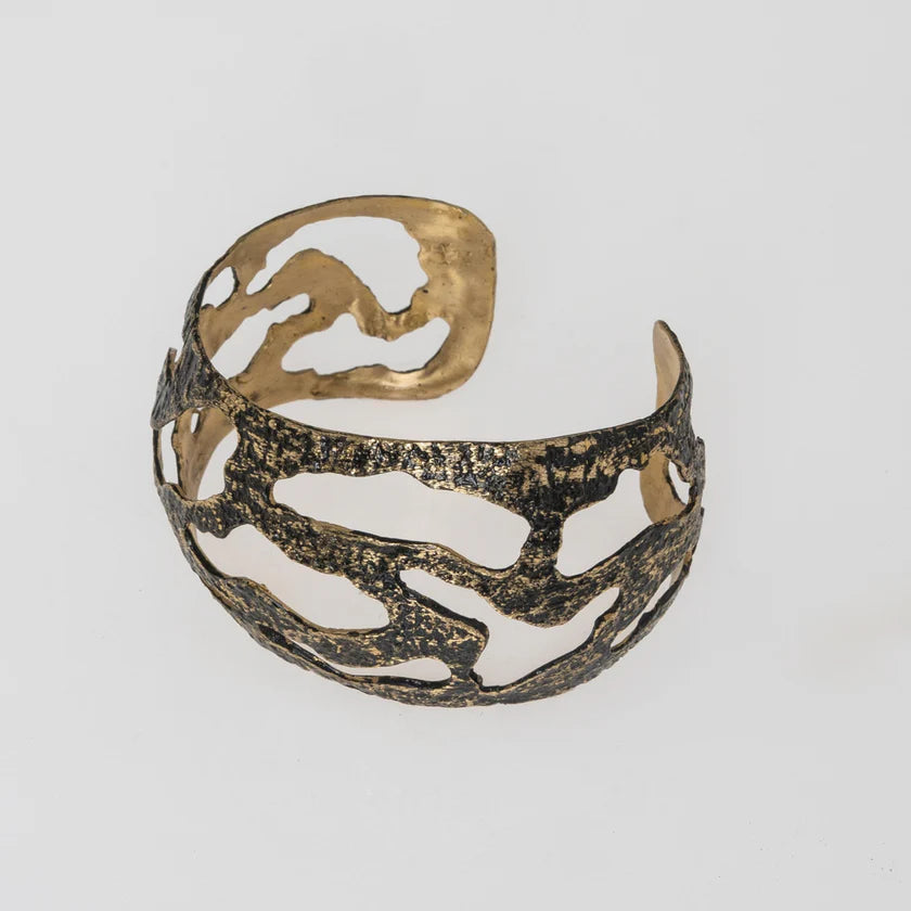 Brazalete oro primitivo envejecido