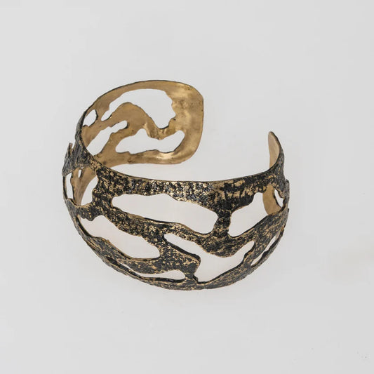 Brazalete oro primitivo envejecido