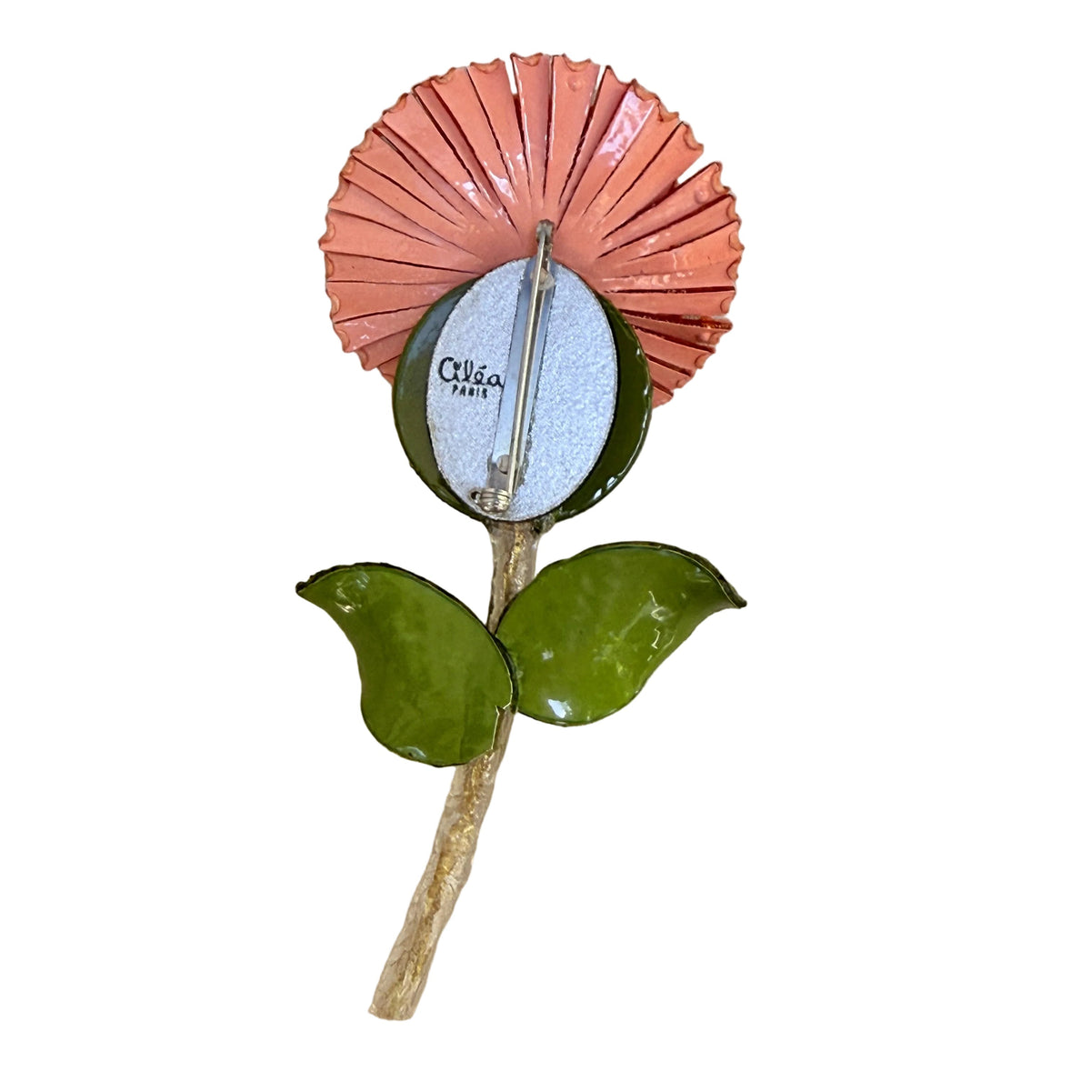 Broche Anémona Coral en resina