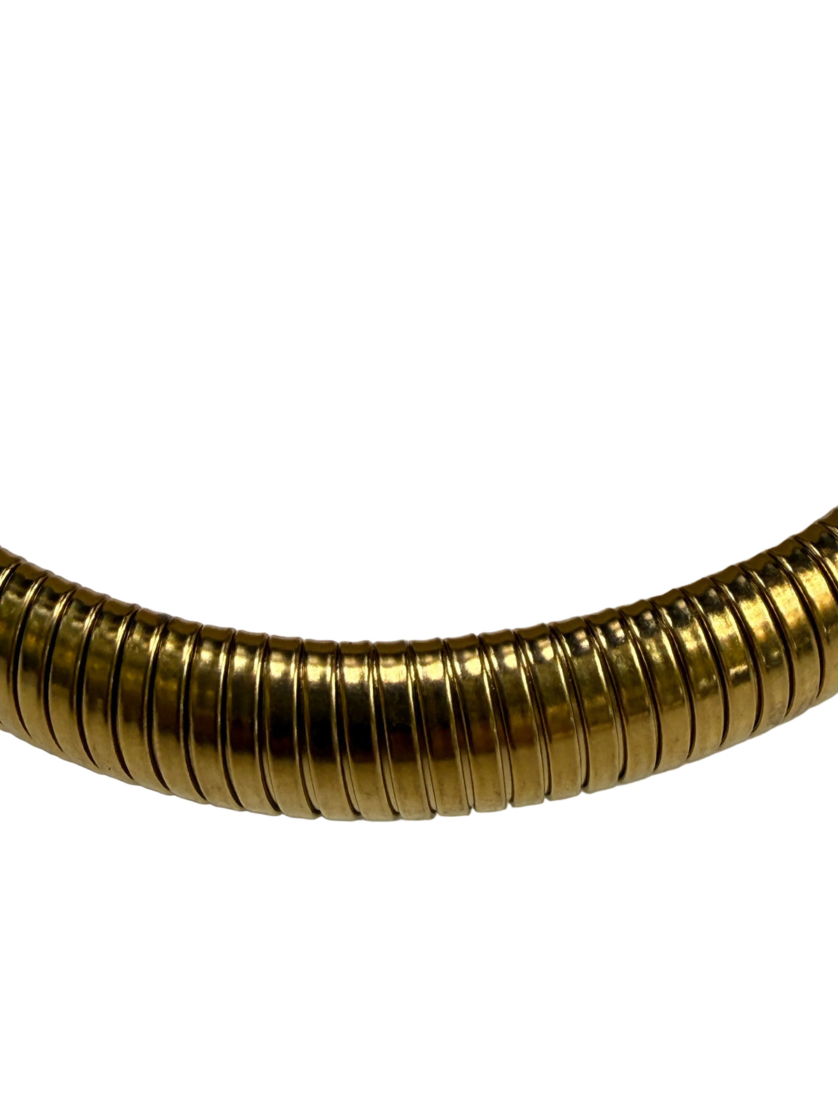 Gargantilla adaptable tipo tubogas oro