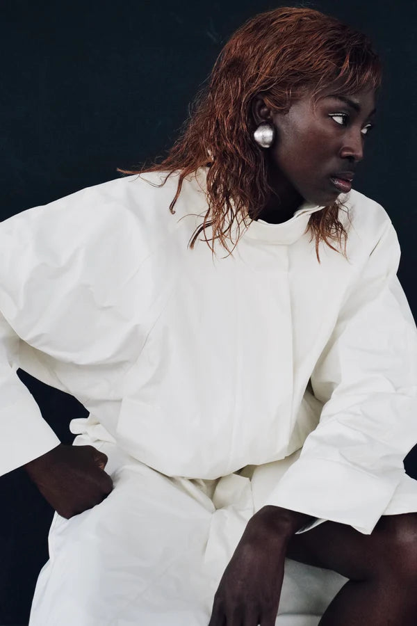 Pendientes MONIES modelo CORDA PLATA OSCURA