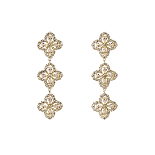 Pendientes clip Destello 4.8 dorados