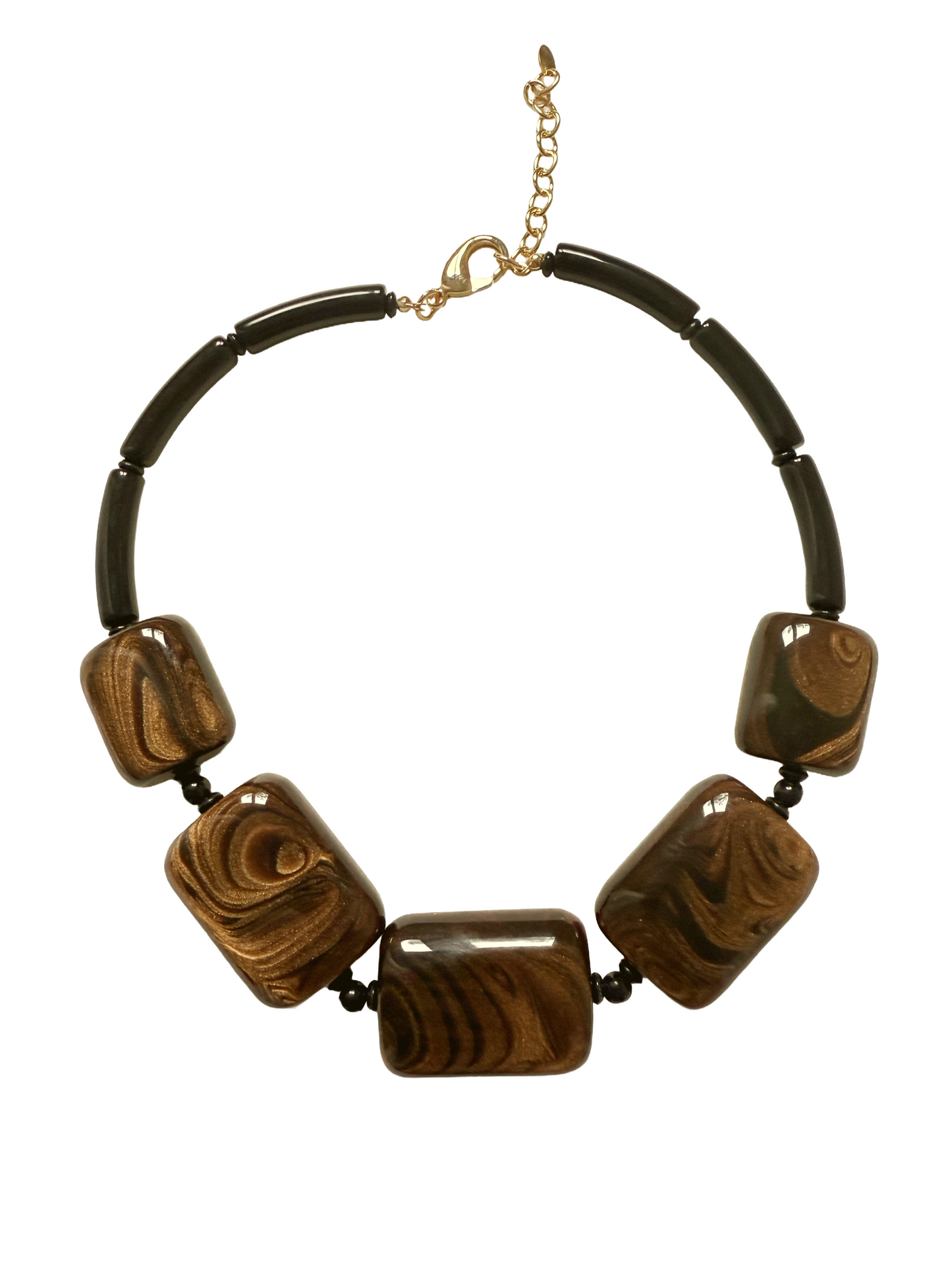 Collar corto de resinas italianas Bruna