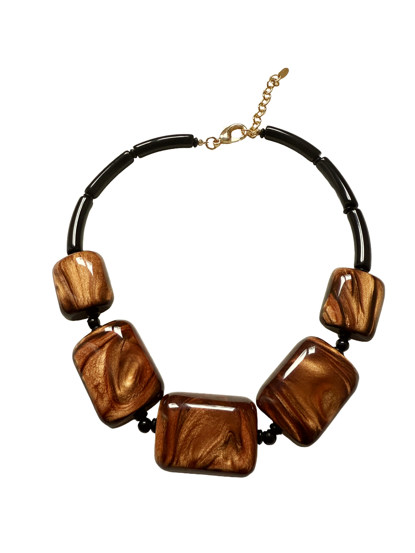 Collar corto de resinas italianas Bruna