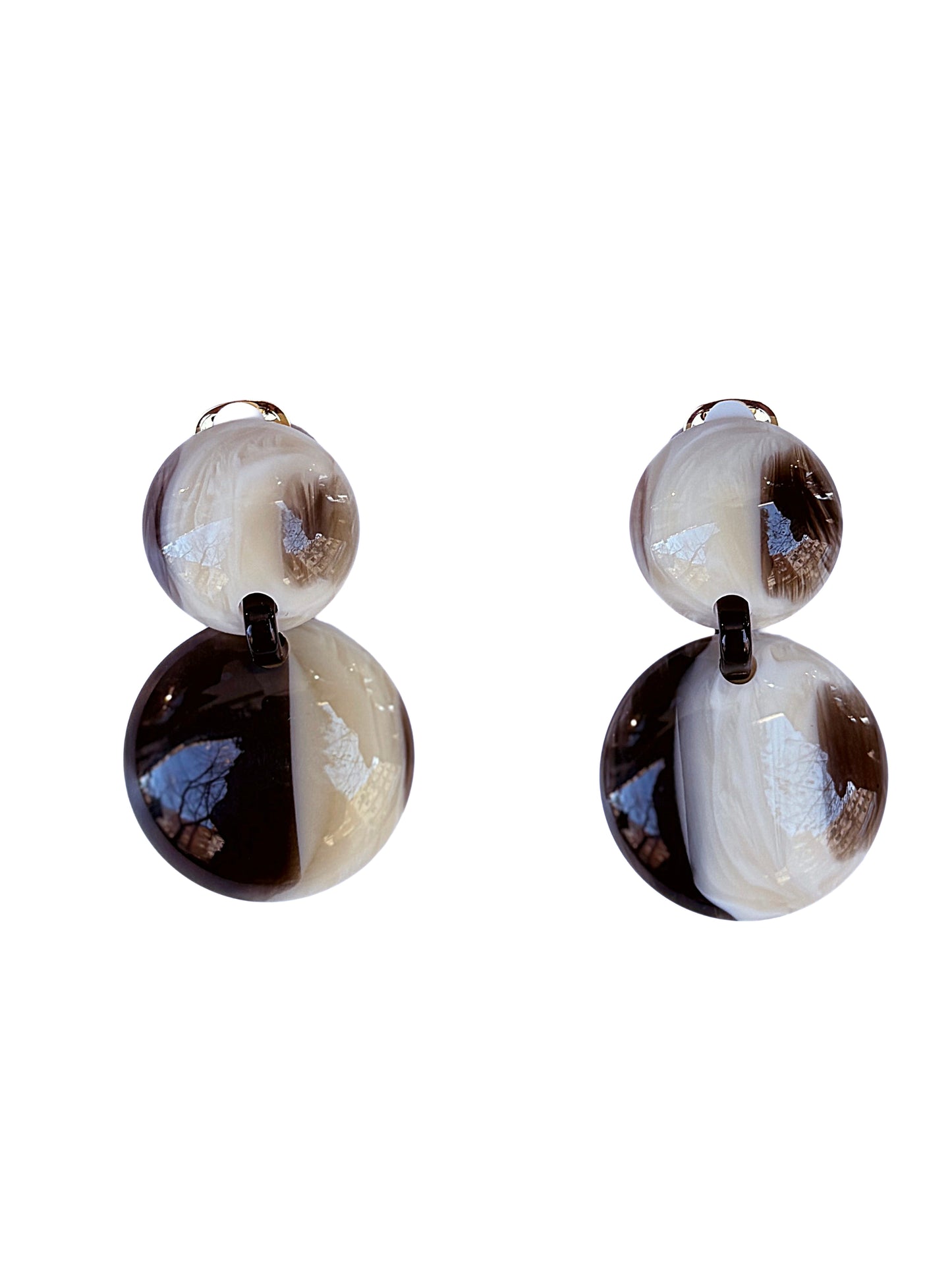 Pendientes resinas italianas símil asta