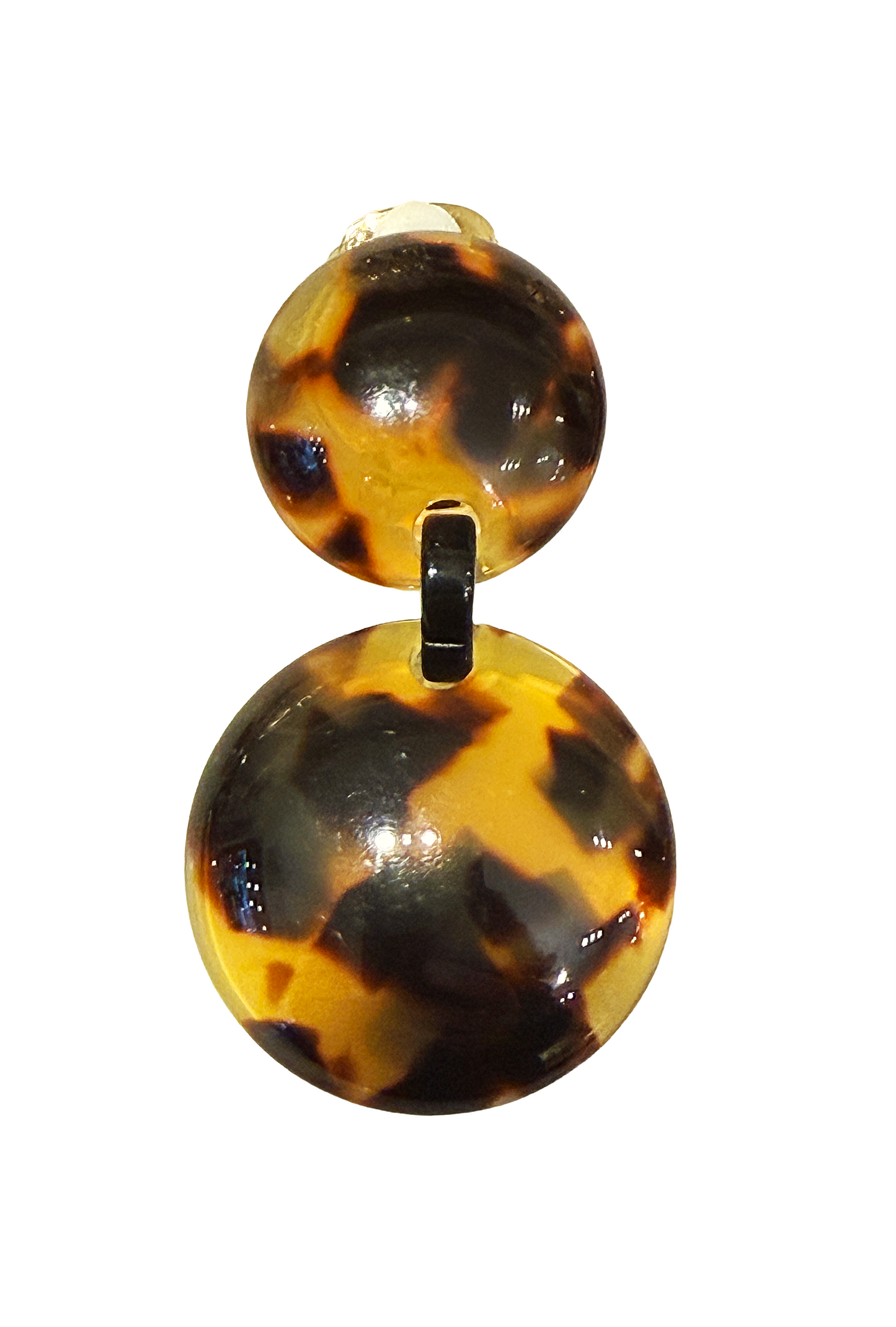 Pendientes resinas italianas símil carey