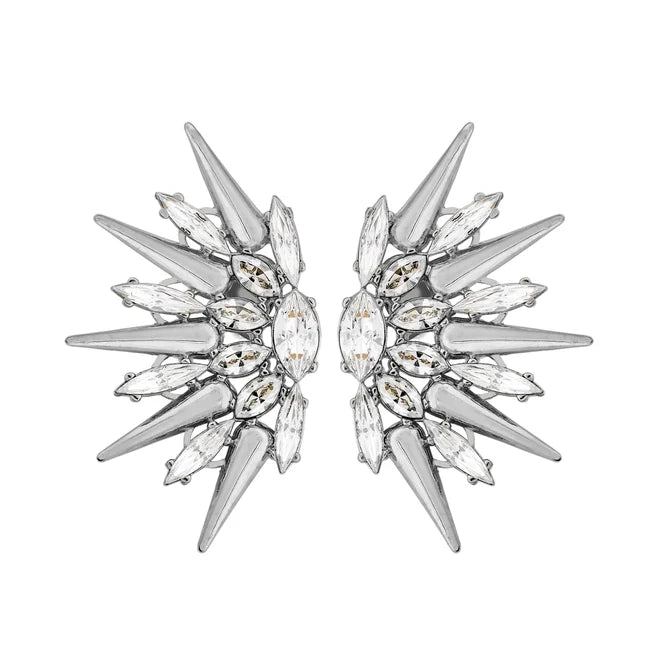 Pendientes A.H. "AURORA"  alta bisutería en bronce blanco