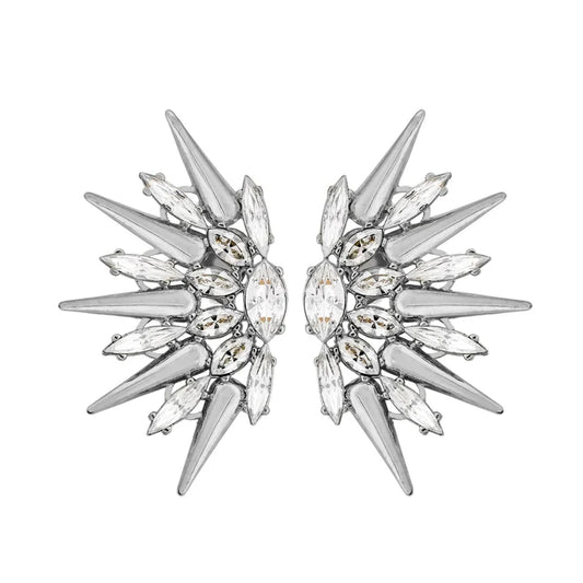 Pendientes A.H. "AURORA"  alta bisutería en bronce blanco