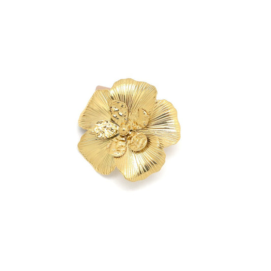 Broche flor dorada pequeña