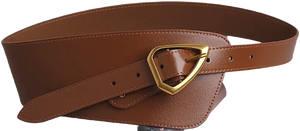 Cinturón tipo  fajín  piel marrón