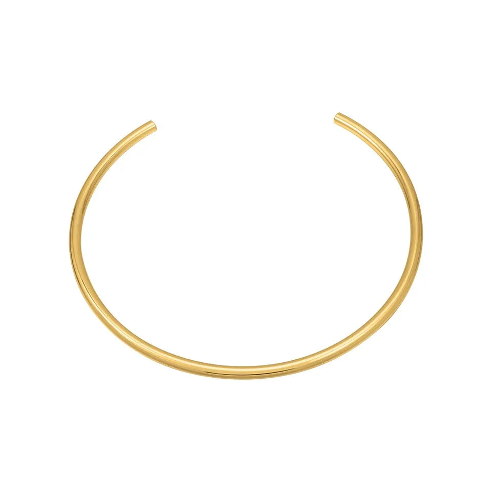 Chóker rígido dorado