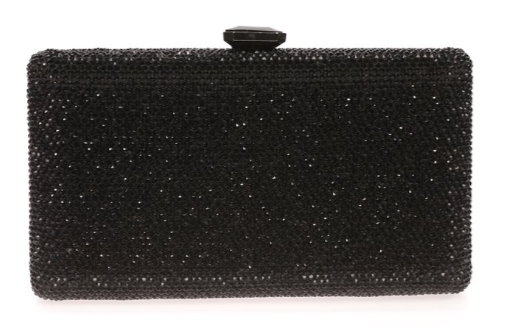 Clutch rígido cristales color negro
