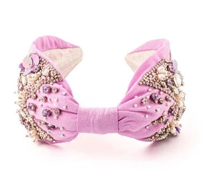  Hairband Embroidered with Crystals