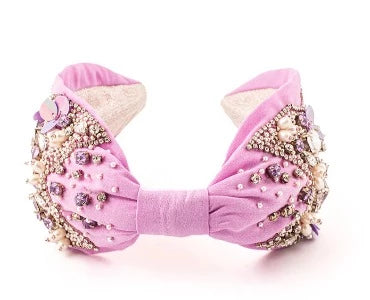  Hairband Embroidered with Crystals