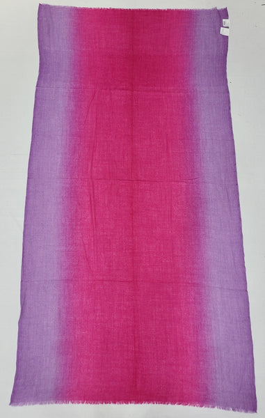 Foulard de lana tonos morado y rosa