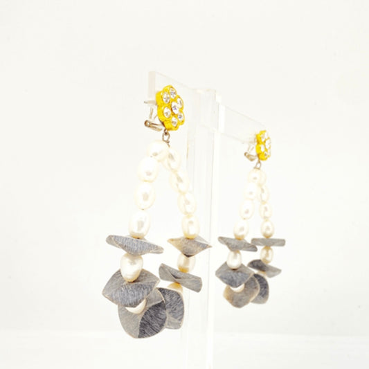 Pendientes Fahoma nácar y madera